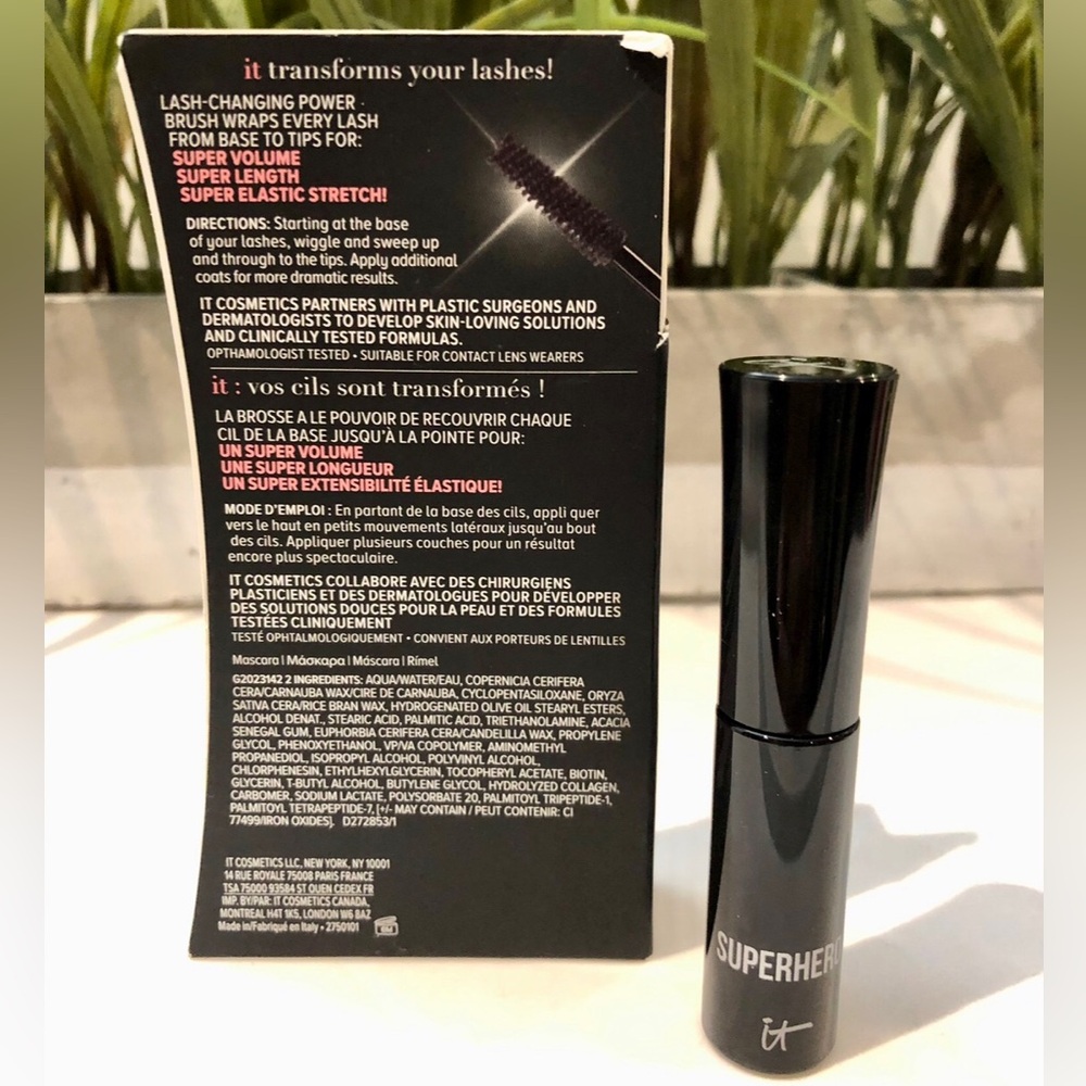 BNIB IT Cosmetics Superhero Mascara - Super Black - Picture 2 of 6
